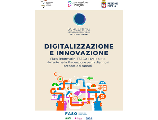 seconda edizione del workshop di approfondimento sul tema della Digitalizzazione e della Innovazione nei programmi di prevenzione per la diagnosi precoce dei tumori che si terrà a Bari il 14 e 15 aprile 2025 